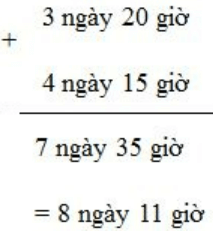 Toán lớp 5 trang 132 Cộng số đo thời gian