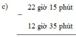 Toán lớp 5 trang 133 Trừ số đo thời gian