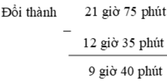 Toán lớp 5 trang 133 Trừ số đo thời gian