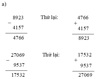 Toán lớp 5 trang 159, 160 Phép trừ