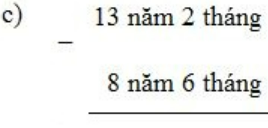 Toán lớp 5 trang 133 Trừ số đo thời gian