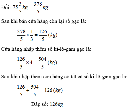 Bài tập Hỗn số (tiếp theo) Toán lớp 5 có lời giải