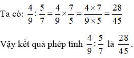 Bài tập Ôn tập Phép nhân và phép chia hai phân số Toán lớp 5 có lời giải