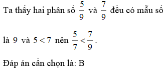 Bài tập Ôn tập So sánh hai phân số Toán lớp 5 có lời giải