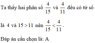 Bài tập Ôn tập So sánh hai phân số Toán lớp 5 có lời giải