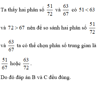 Bài tập Ôn tập: So sánh hai phân số (tiếp theo) có lời giải