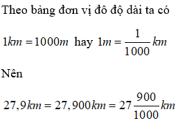 Bài tập Viết các số đo độ dài dưới dạng số thập phân Toán lớp 5 có lời giải