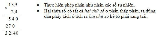 Nhân một số thập phân với một số thập phân lớp 5 hay, chi tiết | Lý thuyết Toán lớp 5