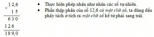 Nhân một số thập phân với một số tự nhiên lớp 5 hay, chi tiết | Lý thuyết Toán lớp 5