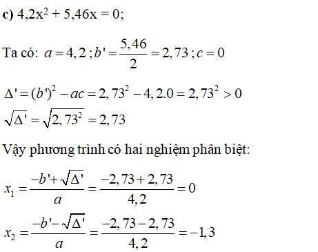 Giải bài 20 trang 49 SGK Toán 9 Tập 2 | Giải toán lớp 9