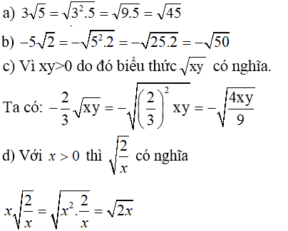 Để học tốt Toán 9 | Giải bài tập Toán 9