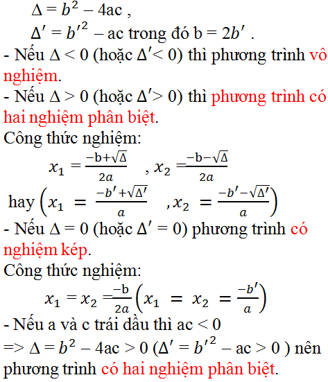 Câu hỏi Ôn tập chương 4 phần Đại Số 9 | Giải toán lớp 9