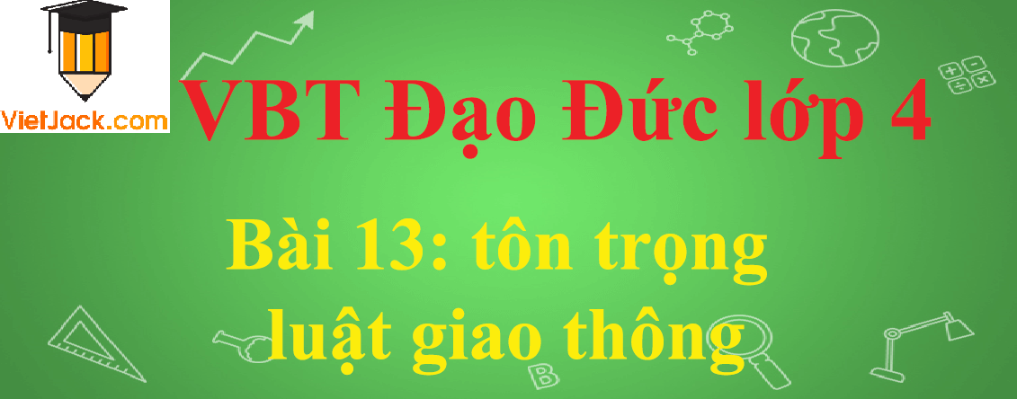 Giải Vở bài tập Đạo Đức lớp 4 Bài 13: Tôn trọng luật giao thông