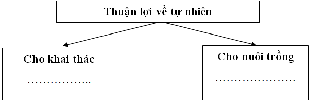 Giải VBT Địa Lí 9 Bài 9: Sự phát triển và phân bố lâm nghiệp, thủy sản | Giải vở bài tập Địa Lí 9