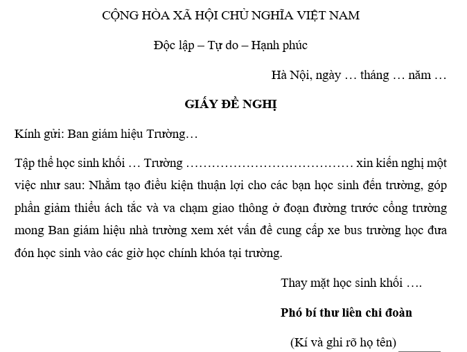 Giải VBT Ngữ Văn 7 Luyện tập làm văn bản đề nghị và báo cáo