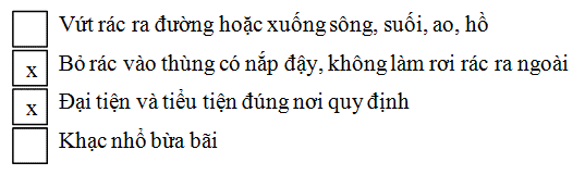 Vở bài tập Tự nhiên và Xã hội lớp 2 Bài 13: Giữ sạch môi trường xung quanh nhà ở | Hay nhất Giải VBT Tự nhiên và Xã hội 2