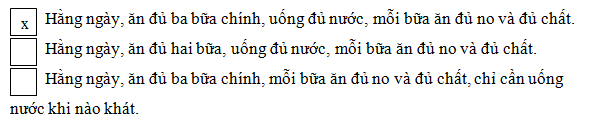 Vở bài tập Tự nhiên và Xã hội lớp 2 Bài 7: Ăn uống đầy đủ | Hay nhất Giải VBT Tự nhiên và Xã hội 2