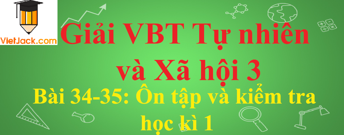 Vở bài tập Tự nhiên và Xã hội lớp 3 Bài 34-35: Ôn tập và kiểm tra học kì 1