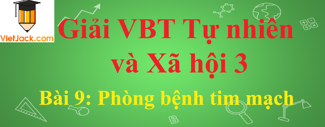 Vở bài tập Tự nhiên và Xã hội lớp 3 Bài 9: Phòng bệnh tim mạch