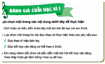 Giáo án Âm nhạc lớp 2 Kết nối tri thức Đánh giá cuối Học kì I