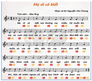 Giáo án Âm nhạc lớp 2 Kết nối tri thức Hát: Mẹ ơi có biết