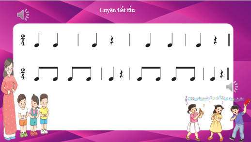 Giáo án điện tử Âm nhạc lớp 3 Kết nối tri thức Đọc nhạc: Bài số 1 | PPT Âm nhạc 3