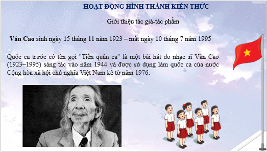 Giáo án điện tử Âm nhạc lớp 3 Kết nối tri thức Hát: Quốc ca Việt Nam | PPT Âm nhạc 3