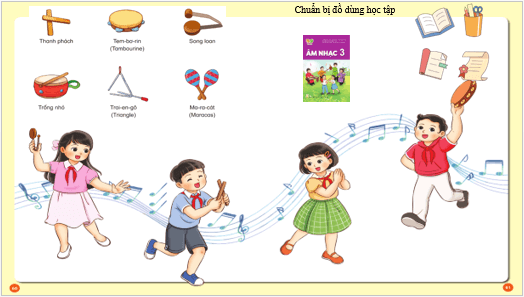Giáo án điện tử Âm nhạc lớp 3 Kết nối tri thức Ôn tập cuối học kì I | PPT Âm nhạc 3