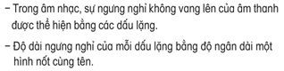 Giáo án Âm nhạc lớp 4 Kết nối tri thức Lý thuyết âm nhạc: Dấu lặng