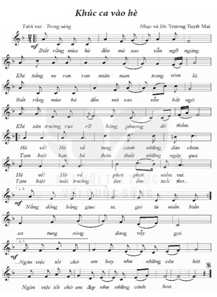 Giáo án Âm nhạc lớp 4 Kết nối tri thức Nghe nhạc: Khúc ca vào hè