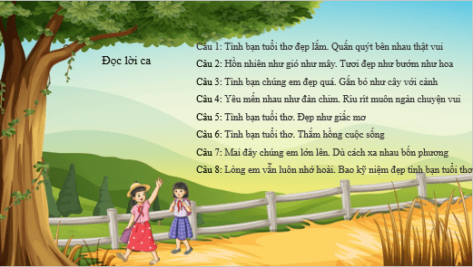 Giáo án điện tử Âm nhạc lớp 4 Kết nối tri thức Hát: Tình bạn tuổi thơ | PPT Âm nhạc 4