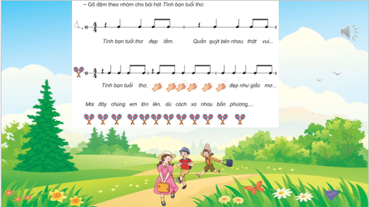 Giáo án điện tử Âm nhạc lớp 4 Kết nối tri thức Nhạc cụ: Thể hiện nhạc cụ gõ hoặc nhạc cụ giai điệu trang 50 | PPT Âm nhạc 4