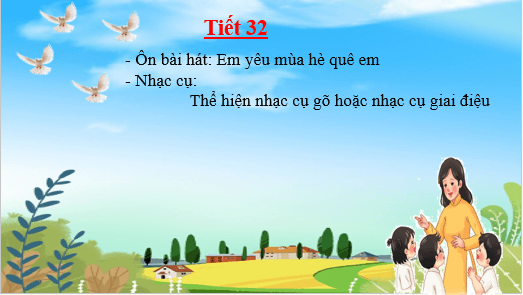 Giáo án điện tử Âm nhạc lớp 4 Kết nối tri thức Nhạc cụ: Thể hiện nhạc cụ gõ hoặc nhạc cụ giai điệu trang 66 | PPT Âm nhạc 4