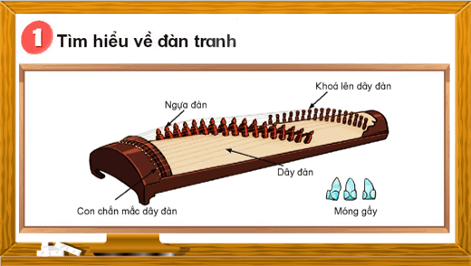 Giáo án điện tử Âm nhạc lớp 4 Kết nối tri thức Thường thức âm nhạc: Giới thiệu đàn tranh | PPT Âm nhạc 4
