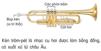 Giáo án Âm nhạc lớp 4 Kết nối tri thức Thường thức âm nhạc: Kèn trôm-pét (trumpet)