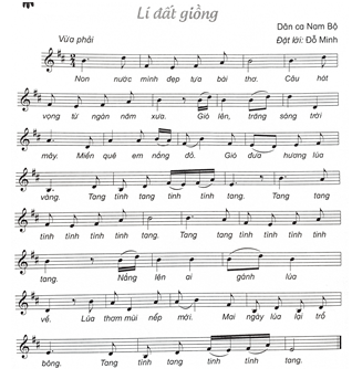 Giáo án Âm nhạc lớp 5 Kết nối tri thức Hát: Lí đất giồng