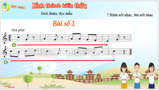 Giáo án điện tử Âm nhạc lớp 5 Kết nối tri thức Đọc nhạc: Bài số 1 | PPT Âm nhạc 5