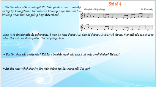 Giáo án điện tử Âm nhạc lớp 5 Kết nối tri thức Đọc nhạc: Bài số 4 | PPT Âm nhạc 5