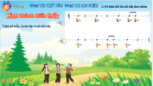 Giáo án điện tử Âm nhạc lớp 5 Kết nối tri thức Nhạc cụ: Nhạc cụ thể hiện tiết tấu và nhạc cụ thể hiện giai điệu trang 16 | PPT Âm nhạc 5