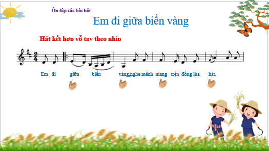 Giáo án điện tử Âm nhạc lớp 5 Kết nối tri thức Ôn tập cuối học năm | PPT Âm nhạc 5