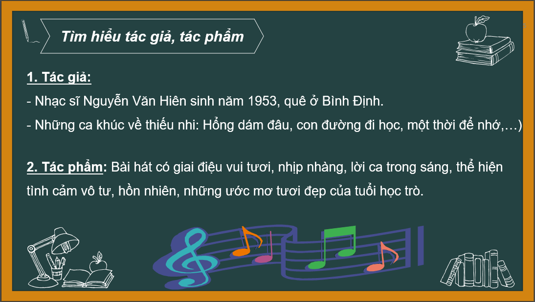 Giáo án điện tử Âm nhạc 6 Kết nối tri thức Hát: Bài hát Con đường học trò | PPT Âm nhạc 6