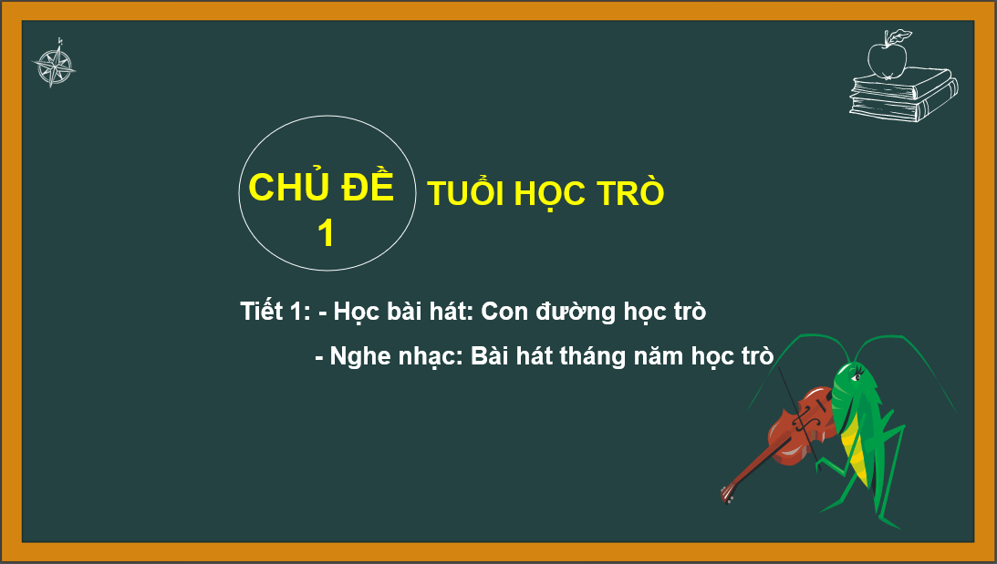 Giáo án điện tử Âm nhạc 6 Kết nối tri thức Nghe nhạc: Nghe bài hát Tháng năm học trò | PPT Âm nhạc 6