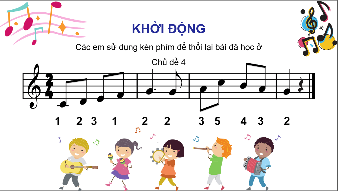 Giáo án điện tử Âm nhạc 6 Kết nối tri thức Nhạc cụ: Recorder hoặc kèn phím trang 51 | PPT Âm nhạc 6