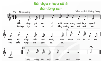 Giáo án Âm nhạc 8 Kết nối tri thức Đọc nhạc: Bài đọc nhạc số 5