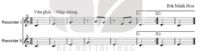 Giáo án Âm nhạc 8 Kết nối tri thức Nhạc cụ: Recorder hoặc kèn phím trang 32