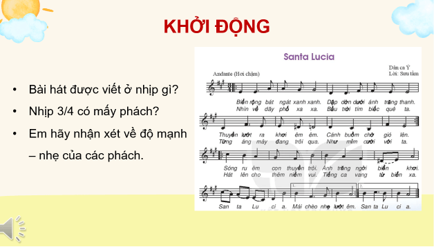 Giáo án điện tử Âm nhạc 8 Kết nối tri thức Đọc nhạc: Bài đọc nhạc số 2 | PPT Âm nhạc 8