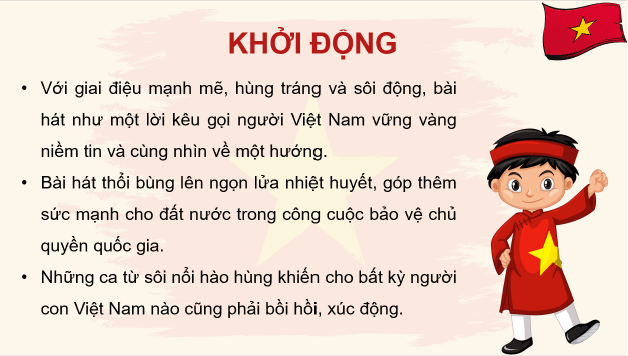 Giáo án điện tử Âm nhạc 8 Kết nối tri thức Hát: Bài hát Việt Nam ơi | PPT Âm nhạc 8