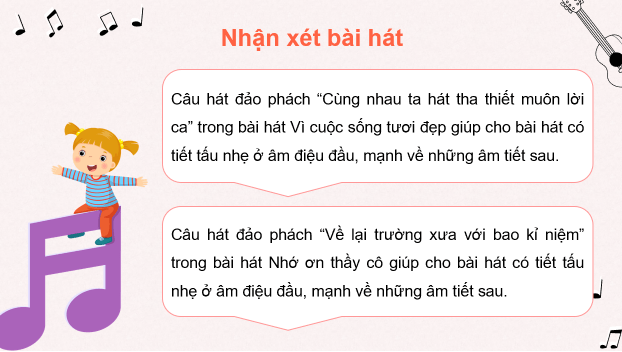 Giáo án điện tử Âm nhạc 8 Kết nối tri thức Lí thuyết âm nhạc: Đảo phách | PPT Âm nhạc 8