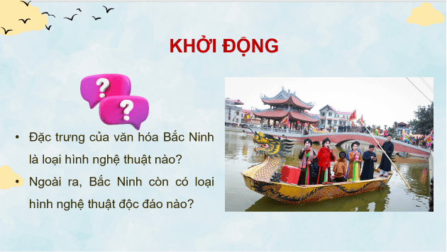 Giáo án điện tử Âm nhạc 8 Kết nối tri thức Thường thức âm nhạc: Dân ca Quan họ Bắc Ninh | PPT Âm nhạc 8