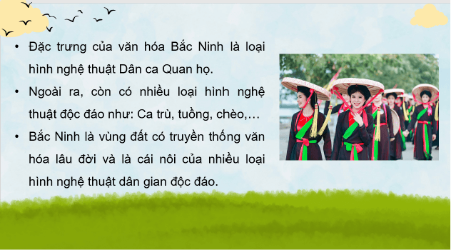 Giáo án điện tử Âm nhạc 8 Kết nối tri thức Thường thức âm nhạc: Dân ca Quan họ Bắc Ninh | PPT Âm nhạc 8